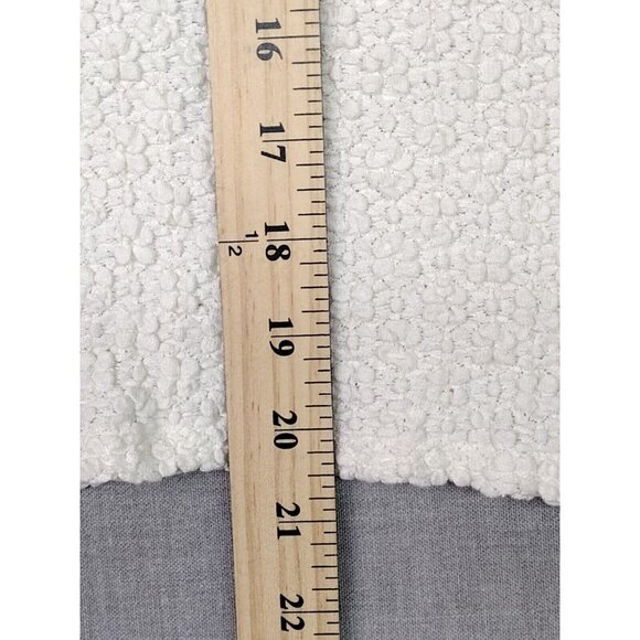 Worthington Essentials Women's White Textured Short Sleeve Scoop Neck Medium - Picture 4 of 5